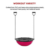 Yoga Balance Trainer Exercise Ball for Arm, Leg, Core Workout with Pump, 2 Resistance Bands