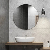 80cm Round Wall Mirror Bathroom Makeup Mirror by Della Francesca