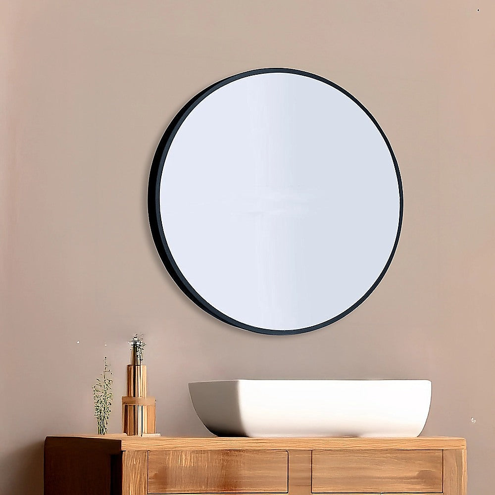 90cm Round Wall Mirror Bathroom Makeup Mirror by Della Francesca