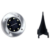 12x Solar Powered LED Buried Inground Recessed Light Garden Outdoor Deck Path