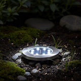 12x Solar Powered LED Buried Inground Recessed Light Garden Outdoor Deck Path