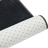 Large Shag Rug – Soft 230x160cm Black Floor Rug with Anti-Slip Backing