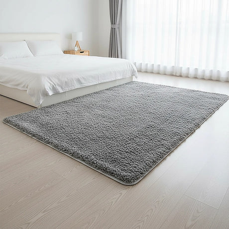 230x160cm Floor Rugs Large Shaggy Rug Area Carpet Bedroom Living Room Mat - Grey