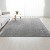 230x200cm Floor Rugs Large Shaggy Rug Area Carpet Bedroom Living Room Mat - Grey