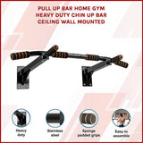 Heavy Duty Pull Up Bar Home Gym Chin Up Bar Wall Ceiling Mount