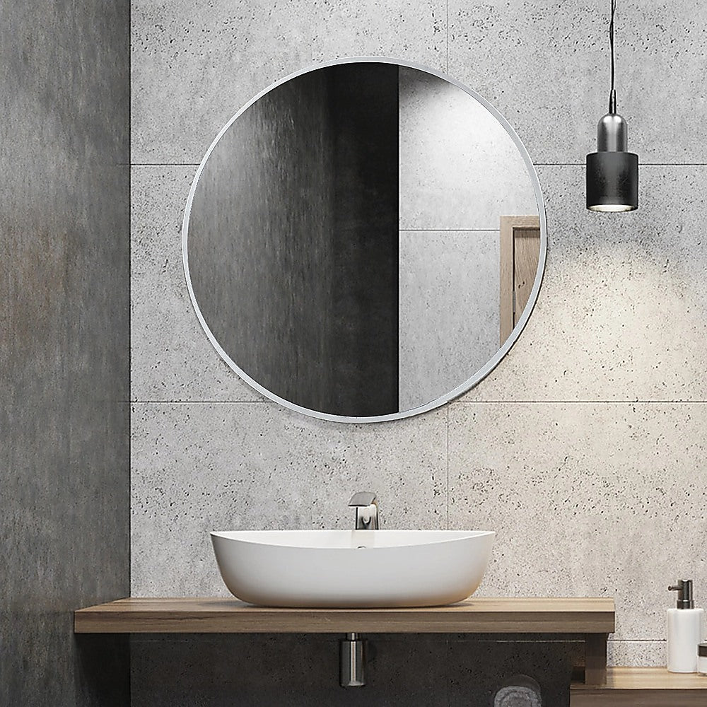 60cm Round Wall Mirror Bathroom Makeup Mirror by Della Francesca