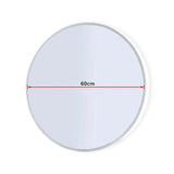 60cm Round Wall Mirror Bathroom Makeup Mirror by Della Francesca