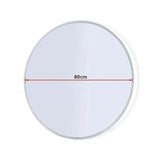 80cm Round Wall Mirror Bathroom Makeup Mirror by Della Francesca