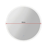 50cm LED Wall Mirror Bathroom Mirrors Light Decor Round