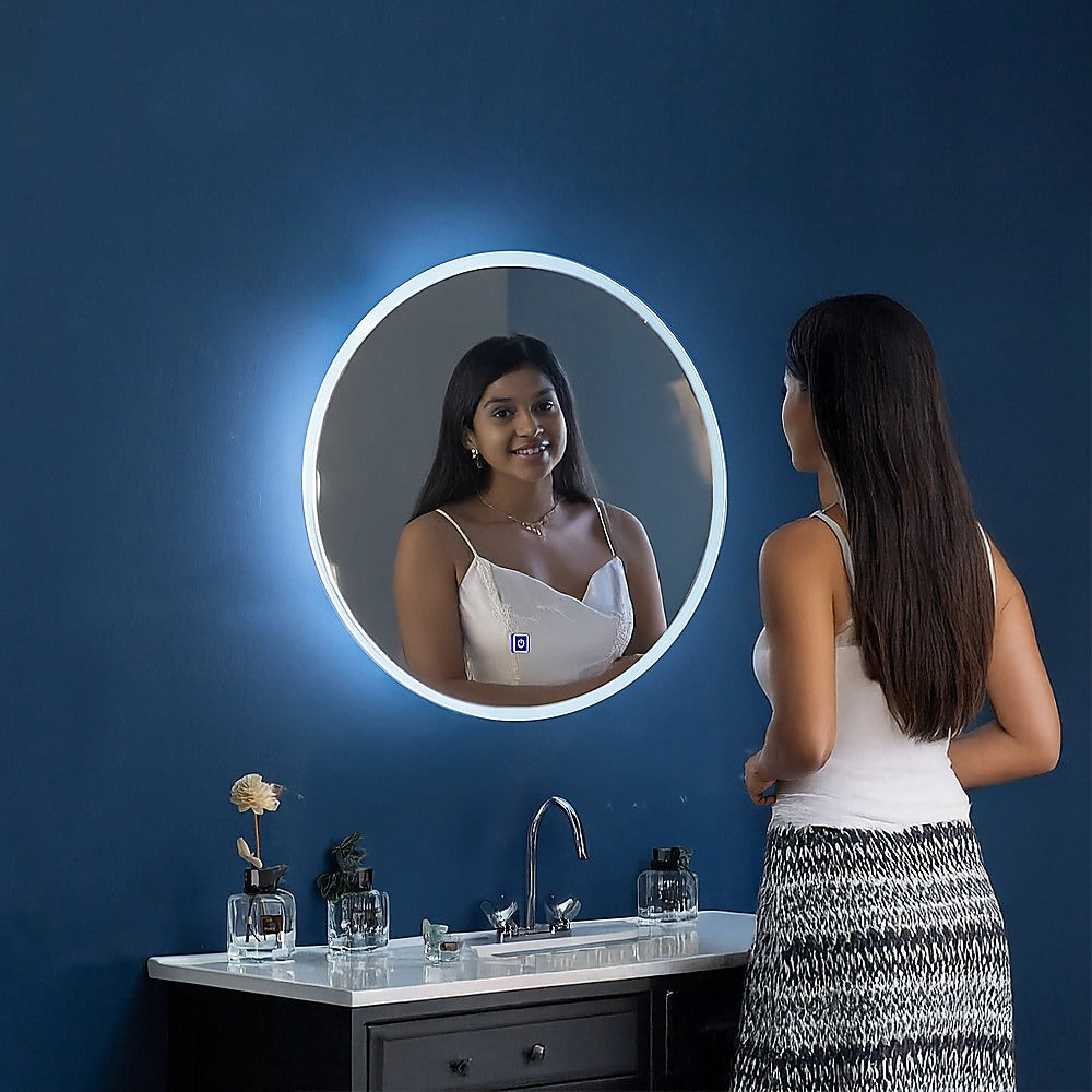 60cm LED Wall Mirror Bathroom Mirrors Light Decor Round