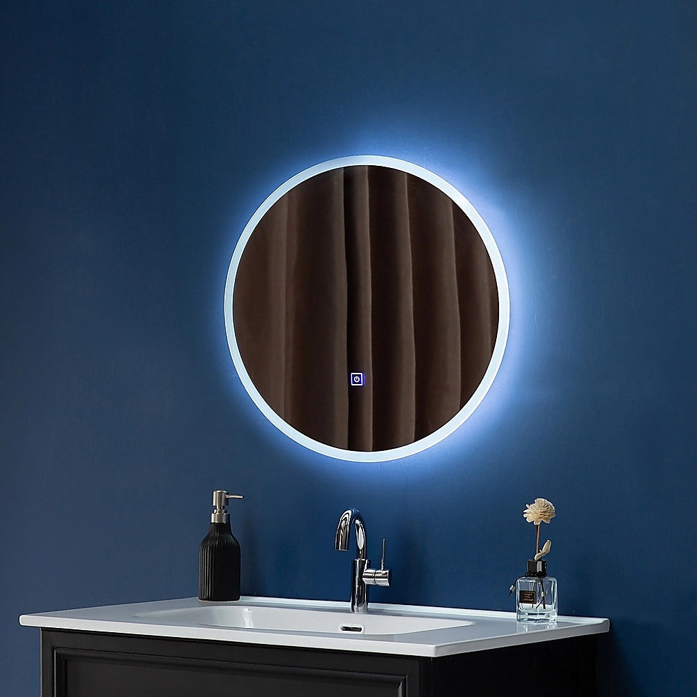 60cm LED Wall Mirror Bathroom Mirrors Light Decor Round