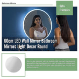 60cm LED Wall Mirror Bathroom Mirrors Light Decor Round