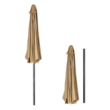 9FT Patio Umbrella Outdoor Garden Table Umbrella with 8 Sturdy Ribs
