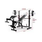 Multi Station Home Gym Weight Bench Press Leg Equipment Set Fitness Exercise