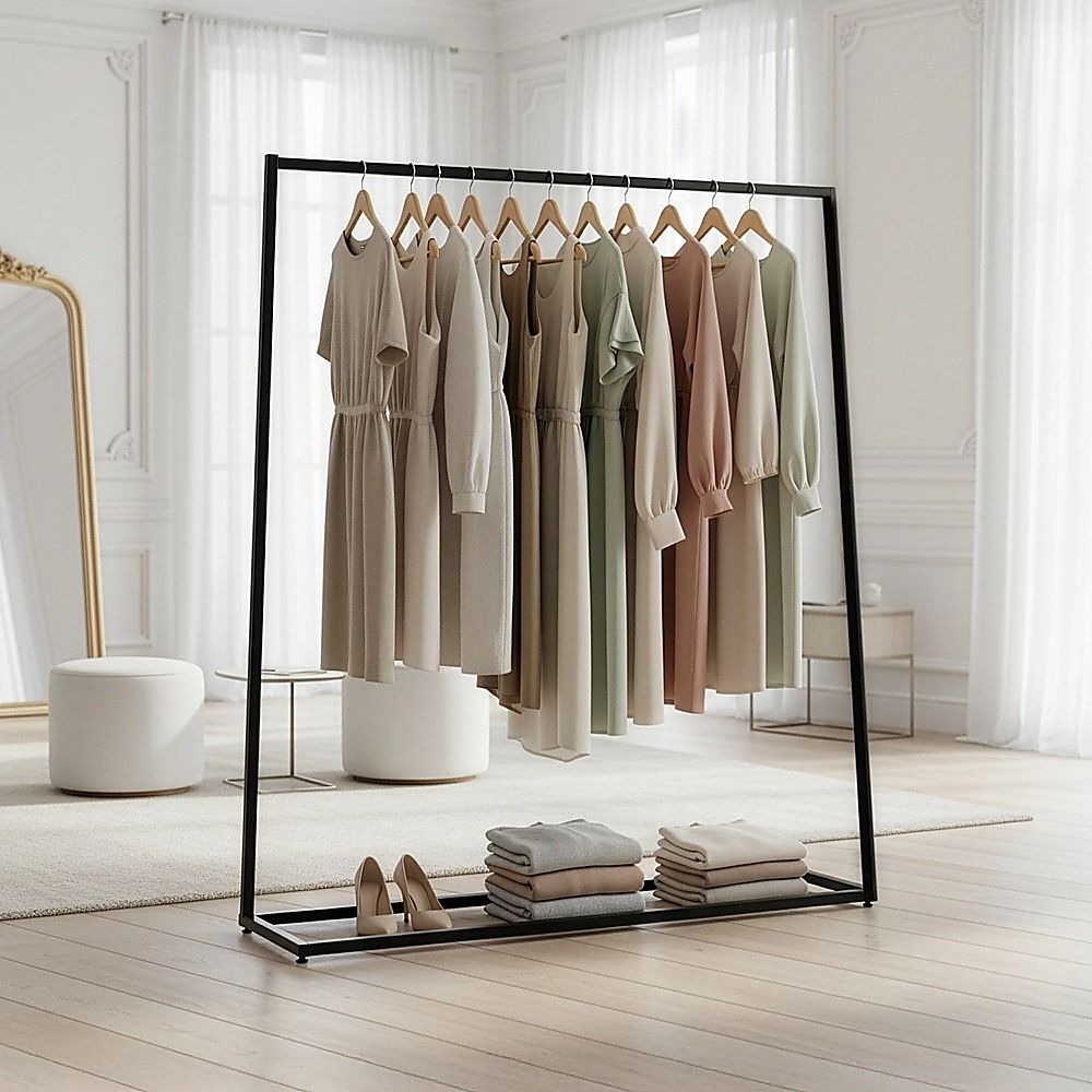 Commercial Clothing Garment Rack Retail Shop Black