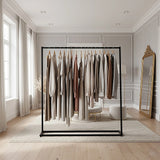 Commercial Clothing Garment Rack Retail Shop Black