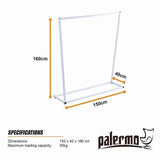 Commercial Clothing Garment Rack Retail Shop White
