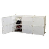 White Cube DIY Shoe Cabinet Rack Storage Portable Stackable Organiser Stand