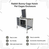 Rabbit Bunny Cage Hutch Pet Cages Enclosure