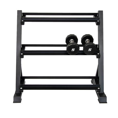 Dumbbell Rack Storage Stand Hex Weight Heavy Duty 3 Tier Wide Home Gym Fitness