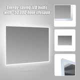 Smart Mirror Bathroom Vanity LED Lighted Wall Mirror 1000x700mm