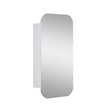 Rectangle Wall Hung Bathroom Mirror Shaving Cabinet Vanity Matte White
