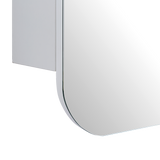 Rectangle Wall Hung Bathroom Mirror Shaving Cabinet Vanity Matte White