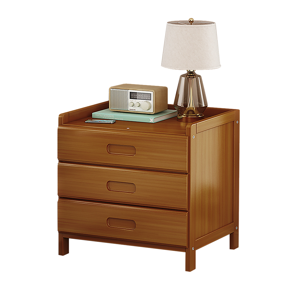 Bamboo Bedside Storage Side Stand