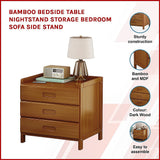 Bamboo Bedside Storage Side Stand