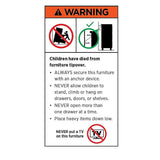 Bamboo Shelf with Storage Hamper – Wooden Organiser with 3 Removable Laundry Bags