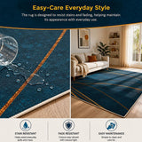 Large Floor Rug – 200x300cm Blue Rug (Teal Style)