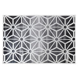200x300cm Large Floor Black & White Geometric Rug – Modern Area Carpet for Bedroom & Lounge