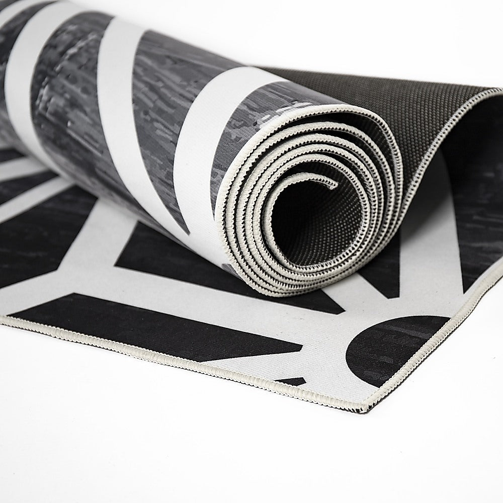 200x300cm Large Floor Black & White Geometric Rug – Modern Area Carpet for Bedroom & Lounge