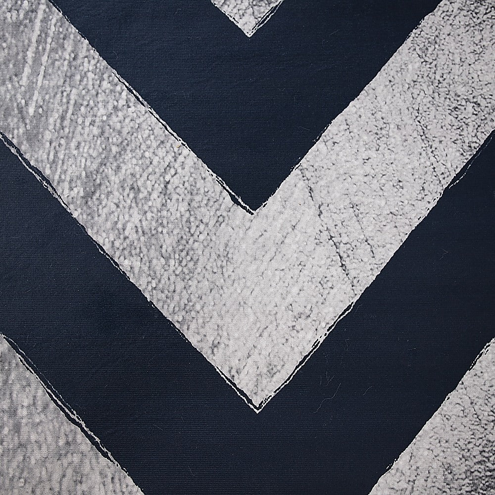 200x300cm Large Floor Blue Chevron Stripes Rug – Modern Area Carpet for Bedroom & Lounge