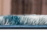 Large Floor Rug – 200x300cm Blue Rug (Fluffy Style)