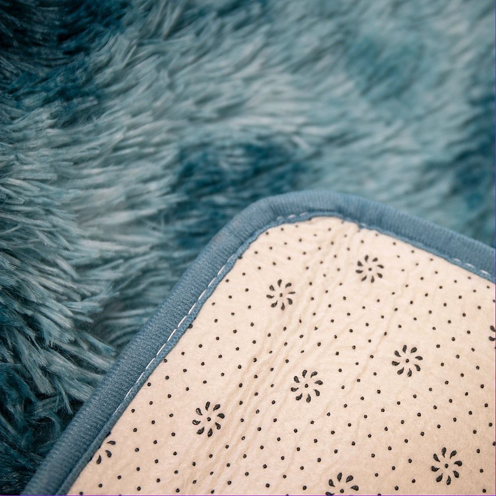 Large Floor Rug – 200x300cm Blue Rug (Fluffy Style)