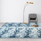 200x300cm Large Floor Soft Blue Fluffy Rug – Modern Area Carpet for Bedroom & Lounge