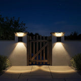 2pc Outdoor Solar LED Deck Lights Garden Patio Pathway Stairs Warm White