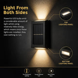 2pc Outdoor Solar LED Deck Lights Garden Patio Pathway Stairs Warm White