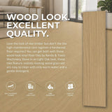 Vinyl Floor Tiles Self Adhesive Flooring Natural Light Oak Wood 16 Pack 2.3SQM