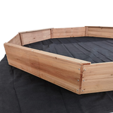 Kids Sand Pit Large Octagonal Wooden Sandpit