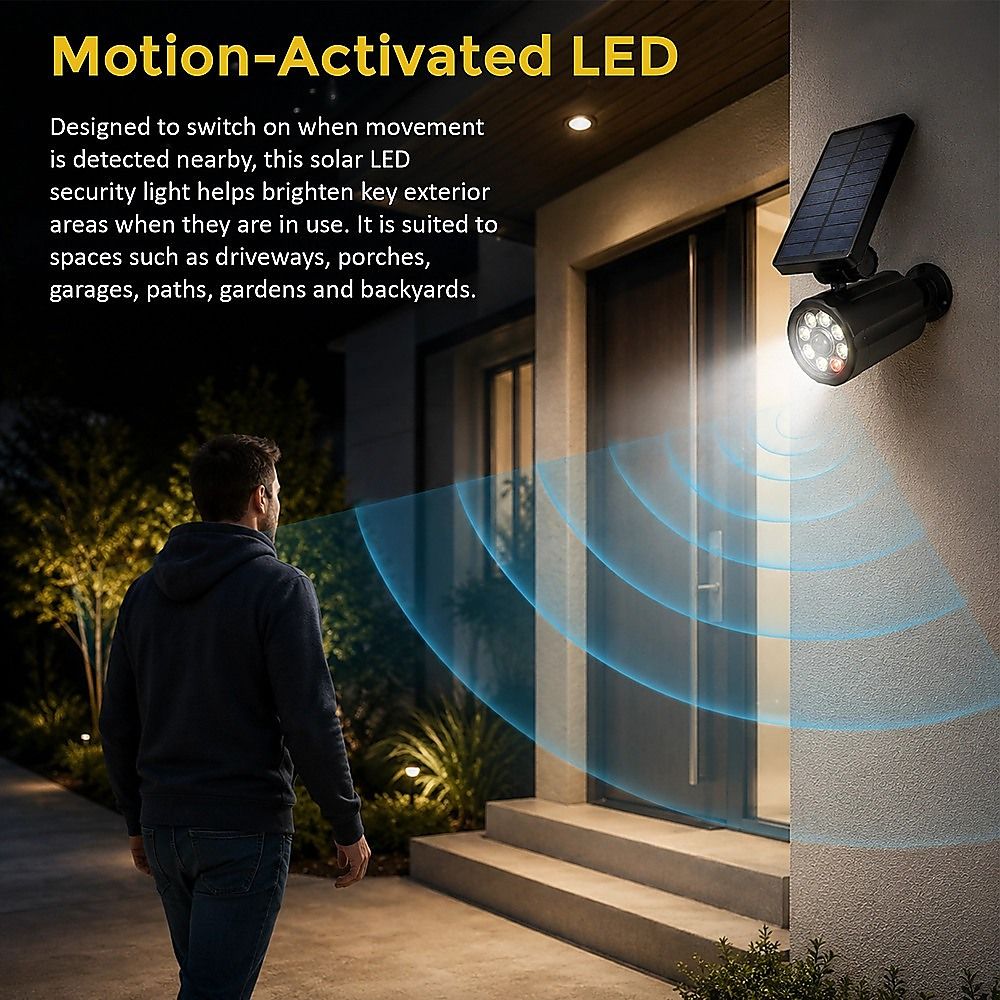 Solar LED Spotlight Motion Activated Security Light