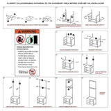 42x165cm Wooden Hall Stand Modern Style Minimalist Home Floor Coat Rack with Drawer