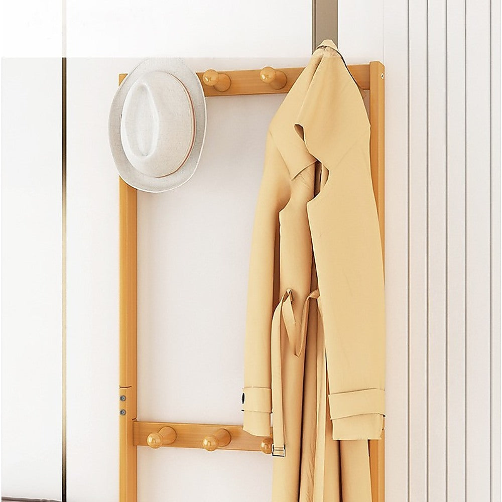 42x165cm Wooden Hall Stand Modern Style Minimalist Home Floor Coat Rack with Drawer