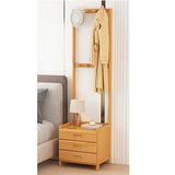 42x165cm Wooden Hall Stand Modern Style Minimalist Home Floor Coat Rack with Drawer