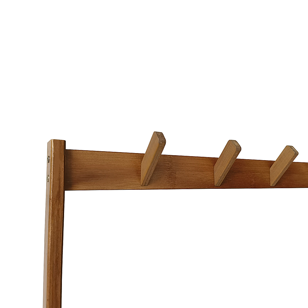 97x168cm Hallway Bench Coat Rack Stand Multifunctional Hall Shelf Entryway