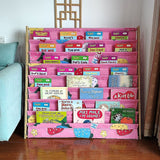 Kids Bookshelf Book Display Organiser 8 Tier Children's Bookcase Magazine Rack Storage Shelf