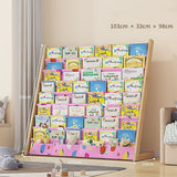 Kids Bookshelf Book Display Organiser 8 Tier Children's Bookcase Magazine Rack Storage Shelf