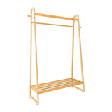 Wood 160x100cm Clothes Rack Slim Stylish Space Saving