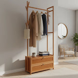 165x70cm Clothes Rack Stand Storage Shelves Modern Coat Tree